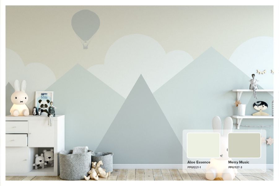 Màu sơn tường cho phòng trẻ em